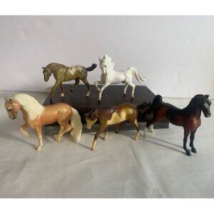 Breyers Reeves Brown Tan & White Horses Foals 3 Inches Collectible Figurines Lot